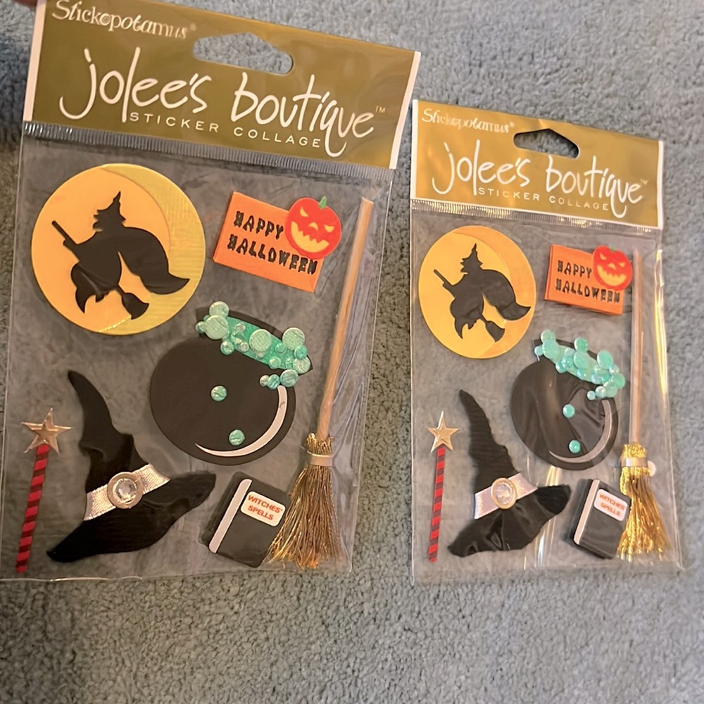 Jolee’s Boutique Halloween Sticker Collage Scrapbook Design NEW Dimensional 14pc